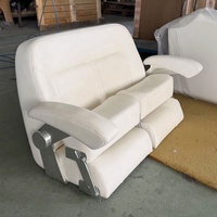 Sièges de bateau doubles pliables de qualité marine anti-UV, largeur personnalisée, luxe