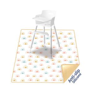 Sevrage enfant en bas âge bébé Splat tapis sevrage tapis de déversement pour animaux de compagnie enfant étanche en désordre chaise haute tapis anti-éclaboussures - Product Image 4