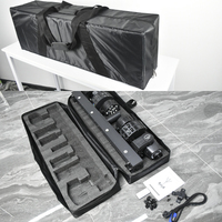 Équipement de DJ portable professionnel, performance disco bar, support 2 pièces, éclairage de scène LED RGBW 4 en 1 6x5W, 300W DMX512 blanc