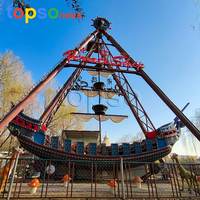 Manège Bateau Pirate 40 Places Grande Capacité Attraction Palpitante pour Parc d'Attractions pour Enfants et Adultes
