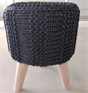 Puf de Algodón Hecho a Mano para Sala de Estar, Decoración de Dormitorio, Descanso y Relajación - Product Image 4