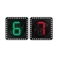 Livraison Rapide Unité de Compte à Rebours Double à LED pour Piétons en PC Durable AC220V CE IP55 pour Rues Commerciales