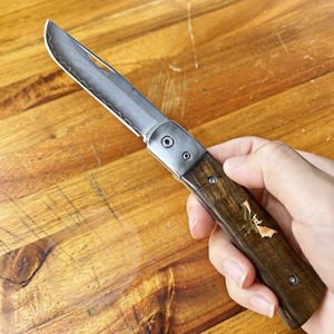 ไม่ใช่. มีดพกแบบใบมีดคงที่ 9 ชิ้น ทำจากเหล็กไตรเพล็กซ์คุณภาพสูง ด้ามไม้ DIY ใบมีดสแตนเลส ปรับแต่งได้ตามต้องการ OEM สำหรับแคมป์ปิ้ง - Product Image 3