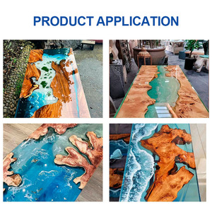 Nhựa 3:1 <span class=keywords><strong>Epoxy</strong></span> 1Kg Nhựa Kit Không Có Bong Bóng Và Pha Lê Rõ Ràng <span class=keywords><strong>Epoxy</strong></span> Nhựa Cho Lớp Phủ Đúc Bảng Trên Sông Bảng Nhựa Nghệ Thuật Gỗ - Product Image 4