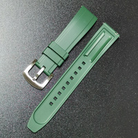 Premium Grade 20mm 22mm 24mm Schnell wechsel armbänder Vulkan isiertes TPU-Gummi armband