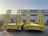 Bon prix 2 3 4 axes 10m18m 50ton 80ton 100ton Lowbed Transport camions semi-remorque