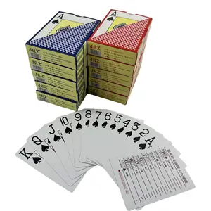 Individuelles Design Ihres Logos Papier bedruckte Schachtel Kunststoff Pvc individuell vier 4 Ecken Jumbo Index-Spielkarten Poker