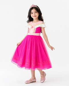 ชุดเดรสสีชมพูวิบวับประดับโบว์เพชรสำหรับงานปาร์ตี้ - Product Image 4
