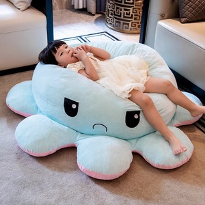 Enorme Peluche de <span class=keywords><strong>Pulpo</strong></span> <span class=keywords><strong>Reversible</strong></span> de Doble Cara, Cojín de <span class=keywords><strong>Pulpo</strong></span> que Cambia de Expresión, Juguete Reconfortante para Niños, Decoración para el Hogar, el Suelo o el Sofá - Product Image 4