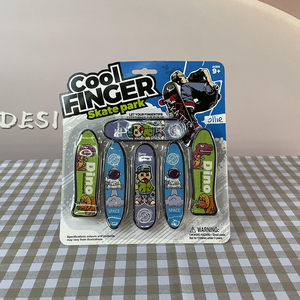 Autocollants colorés personnalisés en plastique, jouets Fidget Tech Deck, <span class=keywords><strong>jeux</strong></span> sportifs, 6 mini skateboards pour enfants - Product Image 6