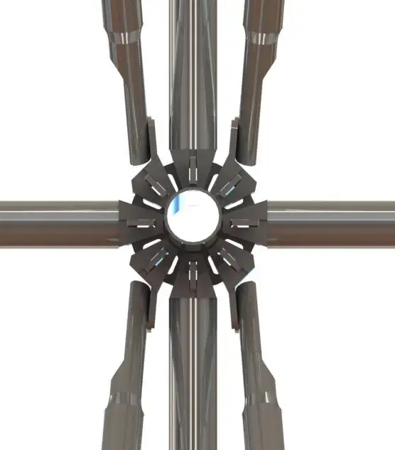 ZYTJ düşük fiyat Q195 Ringlock iskele diyagonal Brace 42.2*2.75 1500*1500mm kalıp iskele kalıp sistemi için