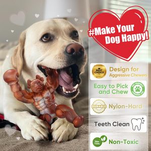 Agresif <span class=keywords><strong>Chewers</strong></span> için Zinbo köpek oyuncak yıkılmaz gıda sınıfı naylon sert malzeme çiğnemek oyuncak büyük köpek onları meşgul tutmak zor - Product Image 3