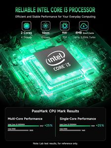 Mini PC <span class=keywords><strong>Bmax</strong></span> B6 Plus con Intel Core I3 (i3-1000NG4), 12GB LPDDR4, 512GB SSD NVMe, Grafica Intel Iris Plus, Display Triplo 4K, Windows 11 - Product Image 3