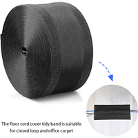 Couvre-câble en nylon durable avec velcro auto-adhésif solide pour une installation facile au bureau à domicile et protège les câbles