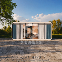 Casa Prefabricada Tipo Cabaña Apple, Lista para Enviar, Certificación CE, Casa Modular de Acero en Contenedor, con 2 Años de Garantía, Directo de Fábrica