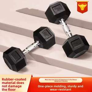 أثقال يد مطلية صديقة للبيئة من الفولاذ الصلب متعددة المواصفات للجنسين مجموعة دمبل سداسية للصالة الرياضية - Product Image 5