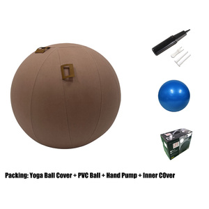 55cm Yoga Ball Cover Stability Ball Chair pour la grossesse Yoga Balance Stabilité Exercice Fitness 65cm Yoga Ball Cover - Product Image 6
