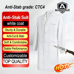 Ropa de Trabajo para Hospitales al por Mayor, Personalizable, Directo de Fábrica, Bata Blanca con Protección Anticorte, Ropa de Seguridad con Diseño Personalizado - Product Image 1