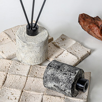 Diffuseur d'arômes en ciment YAVE de style nordique, fait main, inspiré d'Instagram, modèle de bouteille d'aromathérapie, 2 cylindres