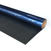 Film adhésif pour voiture COOLSUN, prix avantageux, PET super brillant, bleu métallisé, sans bulles, vinyle pour films décoratifs extérieurs