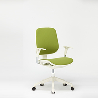 Chaise de bureau pivotante pour visiteurs avec cadre en polypropylène et tissu d'ameublement coloré
