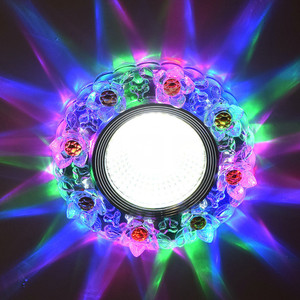 ไฟดาวน์ไลท์คริสตัล LED รุ่นใหม่ ขนาด 6/7/8 ซม. แบบเจาะรู สำหรับห้องนั่งเล่น ห้องนอน ทางเดิน ไฟส่องเพดาน ชุดเต็มสีสัน ไฟบูลอาย - Product Image 6