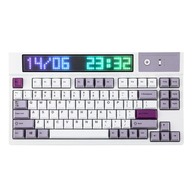 Professional Customized RGB Colorful Wireless Gaming Office Mechanical Keyboard with Large Screen Kailh Axis Body New Status