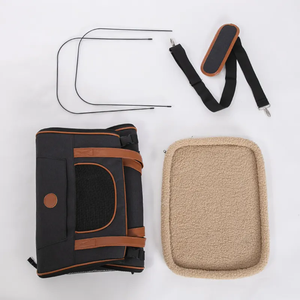 <span class=keywords><strong>Sac</strong></span> <span class=keywords><strong>de</strong></span> <span class=keywords><strong>voyage</strong></span> à fermeture à glissière portable respirant pour animaux <span class=keywords><strong>de</strong></span> compagnie pour chiens et chats en polyester PU - Product Image 6