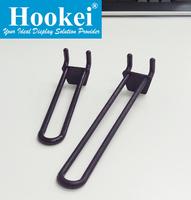 Crochets robustes pour panneaux rainurés, supports de présentation métalliques, crochets en fer chromé pour étagères de magasin de détail