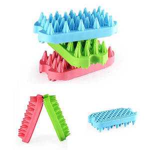 Evcil hayvan Tedarikçisi Silikon Anti-skid Kedi Bakım Duş Aracı Kauçuk Fırça Banyo evcil hayvan fırçası - Product Image 2
