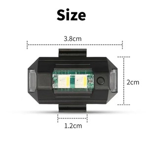 Motorcycle <b>Lights</b> Drone Strobe <b>Light</b> <b>USB</b> LED Anti-Collision Bike Aircraft <b>Night</b> Flying Mini Flashing Signal - Product Image 5