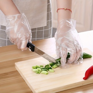 Gants protecteurs <span class=keywords><strong>de</strong></span> HDPE <span class=keywords><strong>de</strong></span> catégorie comestible certifiée par CE d'articles consommables d'hôtel - Product Image 1