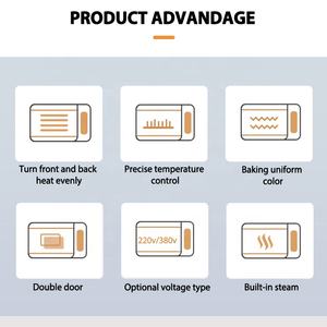 상업용 5 트레이 빠른 베이킹 식품 그릴 대류 빵 내장 토스터 가스 전기 오븐 - Product Image 4