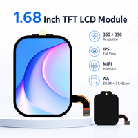 Maßgefertigtes 1,68 Zoll IPS TFT LCD Modul 360x390 ST77916 Treiber-IC 28,84x31,4mm 600cd/m² Helligkeit -20°C-70°C für Smartwatch