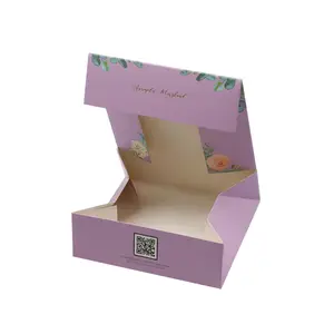disposable Custom Logo Food Grade gift Cake Cookie candy fast food Folding take out Paper Packaging Boxes container
