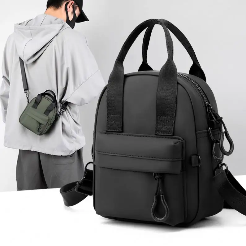 2023 Factory Hot Sale Fashion Unisex Lightweight Waterproof Nylon One Shoulder Messenger Bag Men Ladies Adult Nylon Handbag