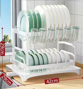 Escurridor de cocina transfronterizo, estante para platos de acero al carbono, estante de almacenamiento de escritorio para el hogar, decoración de almacenamiento de cocina - Product Image 4