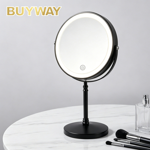 <span class=keywords><strong>Miroir</strong></span> de maquillage éclairé de 8 pouces, grossissement 10x, <span class=keywords><strong>miroir</strong></span> de courtoisie LED rechargeable par USB et à intensité réglable, 360° °   <span class=keywords><strong>Miroir</strong></span> cosmétique de table rotatif - Product Image 1