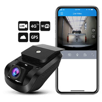Jimi JC120 Mini 4G Car DashCam HD 1080P avec une caméra GPS Tracking Live Stream Surveillance à distance UBI DVR Recorder Free APP Web