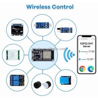 Kit de Inicio para ESP32 ESP-32S WIFI IOT, Placa de Desarrollo, Kit de Aprendizaje Básico para Experimentos DIY con Tutorial