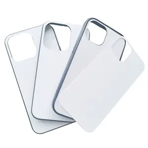 Funda de teléfono de sublimación en blanco, placa de aluminio de TPU 2D para teléfono móvil, impresión personalizada por sublimación para iphone 14 pro, venta al por mayor