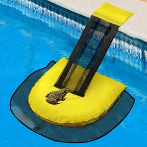 Swimming <b>Pool</b> Animal Escape Net Yellow Buoy With <b>Slide</b> For Frogs And Small Animals Reusable Oxford Cloth PVC Float - Product Image 1