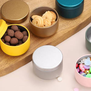 Petits pots ronds vides en vrac 2oz 60ml Boîtes à bougies décoratives sans couture - Product Image 2