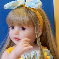 Muñeca Reborn de Simulación de 22 Pulgadas, Juguete de Niña, Muñeca de Silicona Suave para Vestir, Estilo Personajes, Venta al por Mayor
