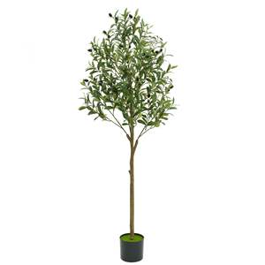Arbre d'olivier artificiel en tissu, écologique, décoration intérieure, lot multi-pièces avec feuilles à haute simulation pour la décoration intérieure - Product Image 4