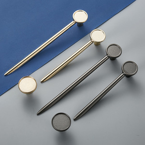 Furniture Handle Bar Zinc Alloy Cabinet <b>Wardrobe</b> Scandinavian Style Durable <b>Single</b> Hole Hardware - Product Image 1