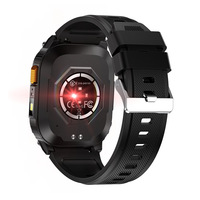 Reloj Inteligente GPS con Pantalla TFT de 2.01 Pulgadas, Correa de Silicona, Llamadas Bluetooth, Batería de 630 mAh, Brújula, Linterna, Monitor de Salud Unisex, Frecuencia Cardíaca, Oxígeno en Sangre, Actividad Física, Sueño, para Exteriores