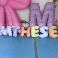 BOYI lettre gonflable logo personnalisé publicité gonflable PVC clair lettres ballon
