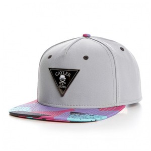CAYLER Cappellino da Baseball a 5 Pannelli con Visiera Piatta e Etichetta Esterna in Ferro, in Cotone Pettinato, Regolabile, Sportivo, per Feste, Attività all'Aperto, Casual, Street Style - Product Image 5