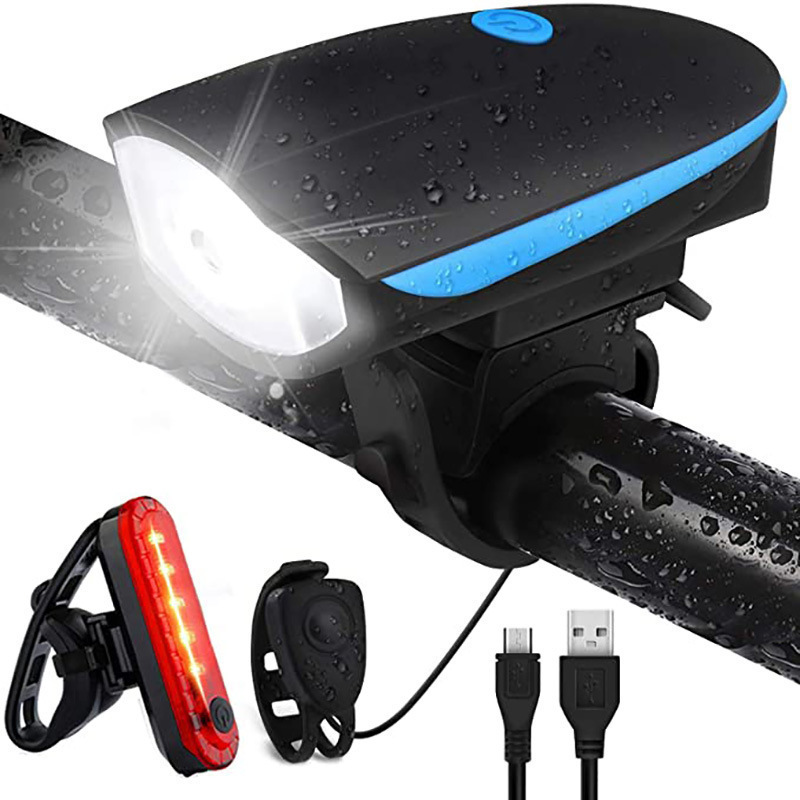 Blue front light + 056 rear light